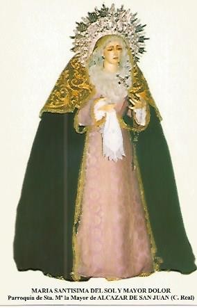 POSTAL 54181: Maria Santisima del Sol y Mayor Dolor. Alcazar de San Juan. Ciudad Real