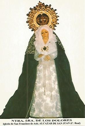 POSTAL 54183: Virgen de los Dolores. Alcazar de San Juan. Ciudad Real