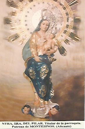 POSTAL 54185: Nuestra Señora del Pilar. Montesinos. Alicante