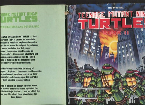 The Original Teenage Mutant Ninja Turtles book II (roto lomo lado superior)