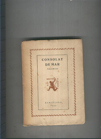 Consolat de Mar. Volumen III