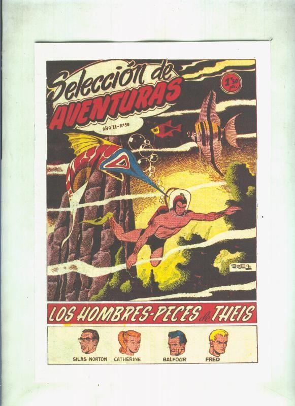 Facsimil: Seleccion de Aventuras de Toray numero 058: Los hombres peces de Theis