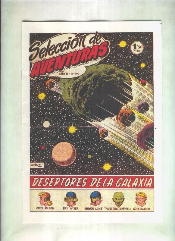 Facsimil: Seleccion de Aventuras de Toray numero 054: Desertores de la galaxia