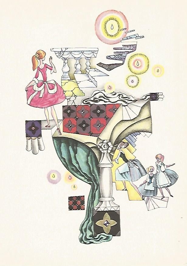 LAMINA 1857: Ilustracion de I. Borska y M. Mikulova para Coppelia