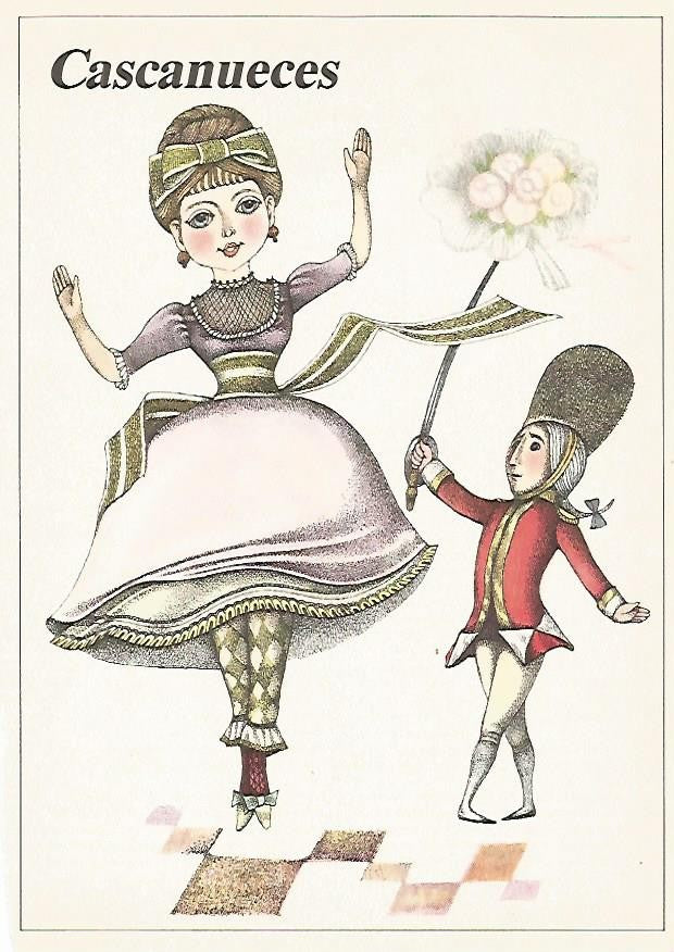 LAMINA 1884: Ilustracion de E. Petiiska y D. Berkova para Cascanueces