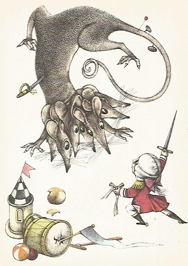 LAMINA 1889: Ilustracion de E. Petiiska y D. Berkova para Cascanueces