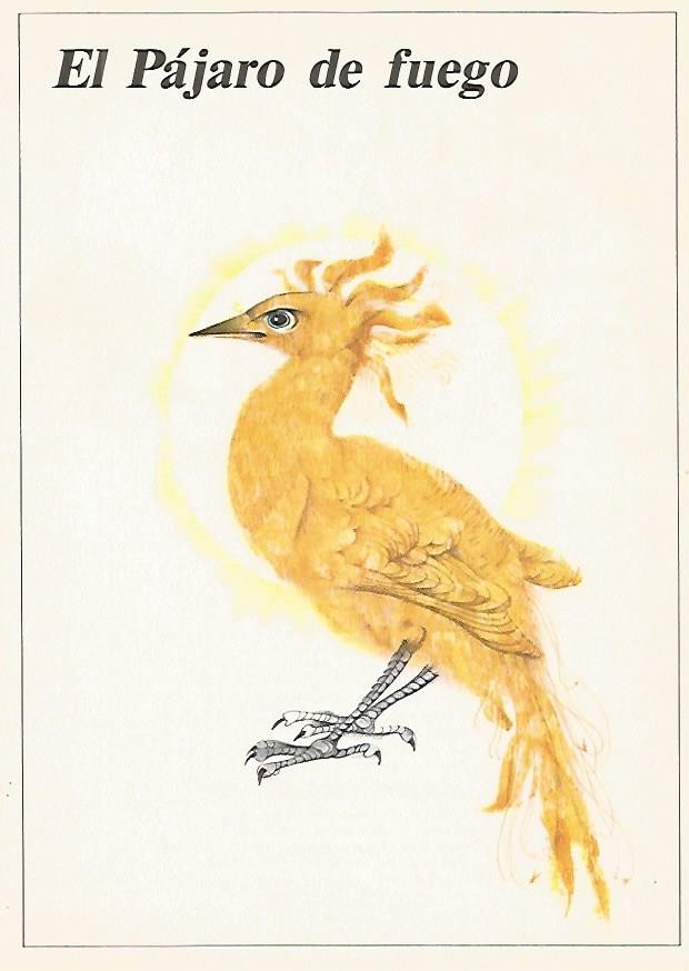 LAMINA 1912: Ilustracion de V. Stanovký y L. Manasek para El pajaro de fuego