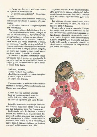 LAMINA 1940: ilustracion de O. Hajna y J. Kudlacek para Petrushka