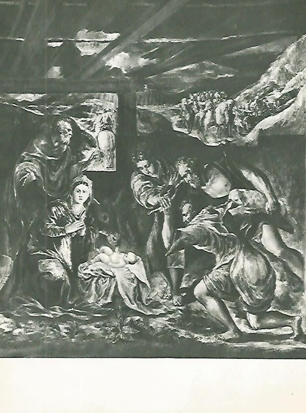 LAMINA 1956: EL GRECO. Adoracion de los Pastores