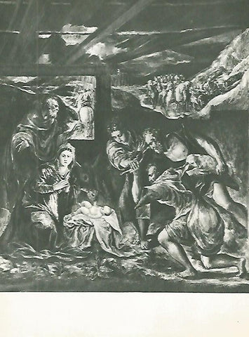 LAMINA 1956: EL GRECO. Adoracion de los Pastores