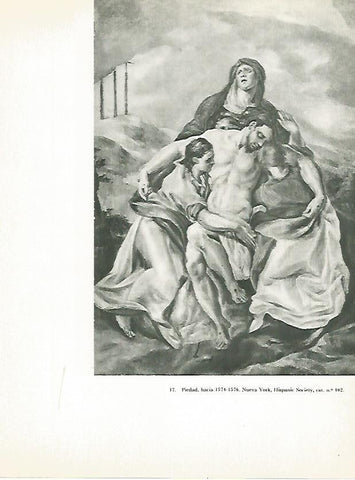 LAMINA 1962: EL GRECO. Piedad
