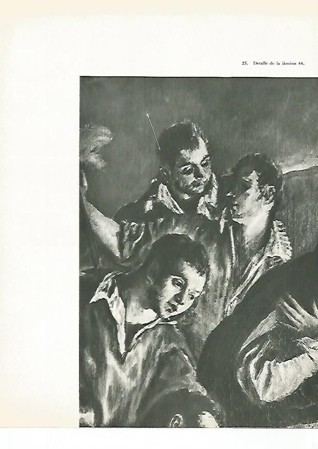 LAMINA 1965: EL GRECO. Detalle de Estimagtizacion de San Francisco