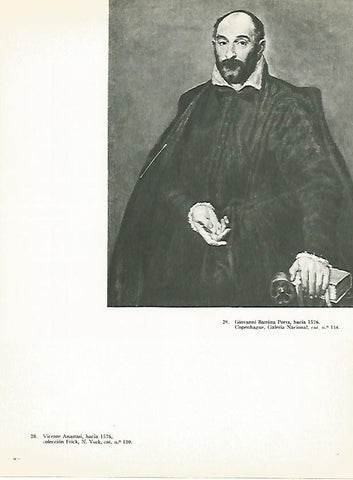 LAMINA 1967: EL GRECO. Retrato de Giovani Battista Porta