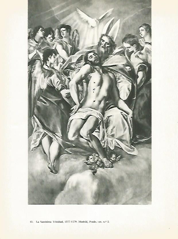 LAMINA 1972: EL GRECO. La Santisima Trinidad