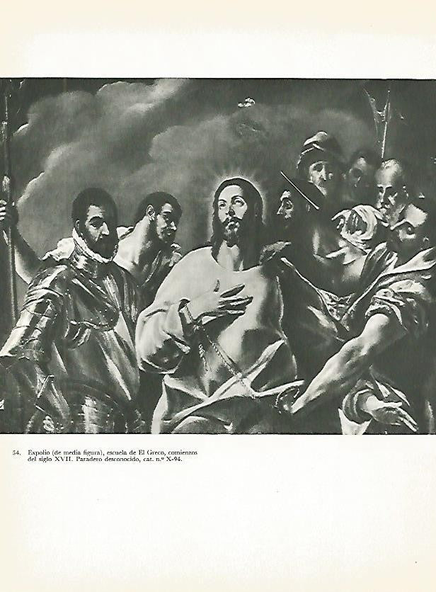 LAMINA 1977: Escuela de El Greco. Expolio