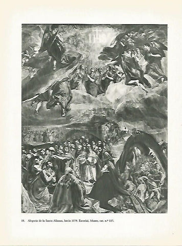 LAMINA 1979: EL GRECO. Alegoria de la Santa Alianza