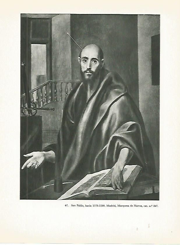 LAMINA 1984: EL GRECO. San Pablo