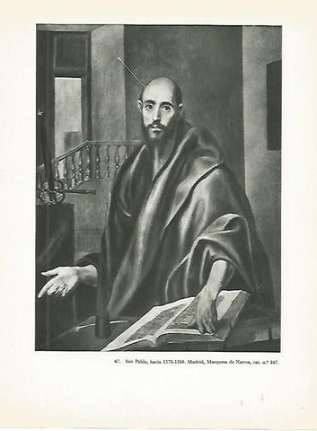 LAMINA 1984: EL GRECO. San Pablo