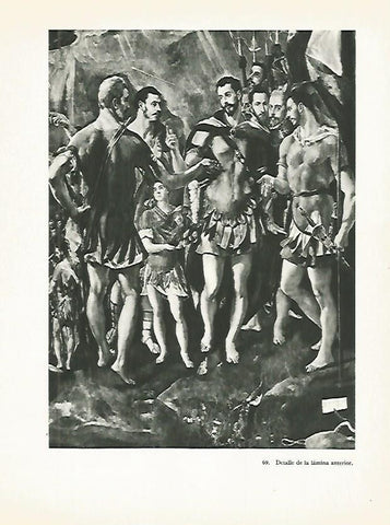 LAMINA 1985: EL GRECO. Martirio de San Mauricio (detalle)