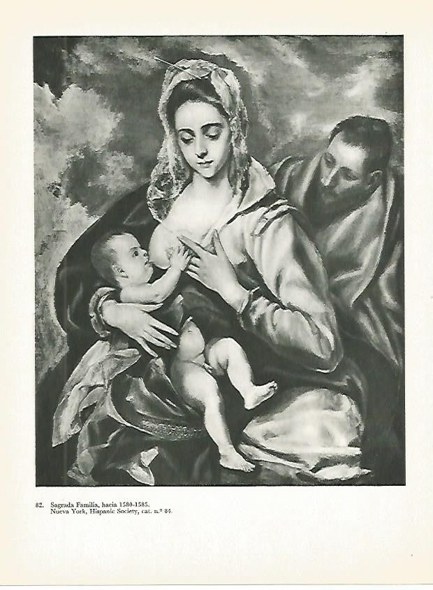 LAMINA 1990: EL GRECO. Sagrada Familia