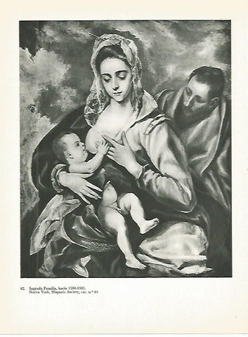 LAMINA 1990: EL GRECO. Sagrada Familia