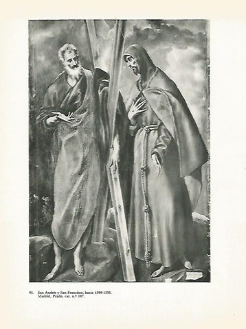 LAMINA 1996: EL GRECO. San Andres y San Francisco