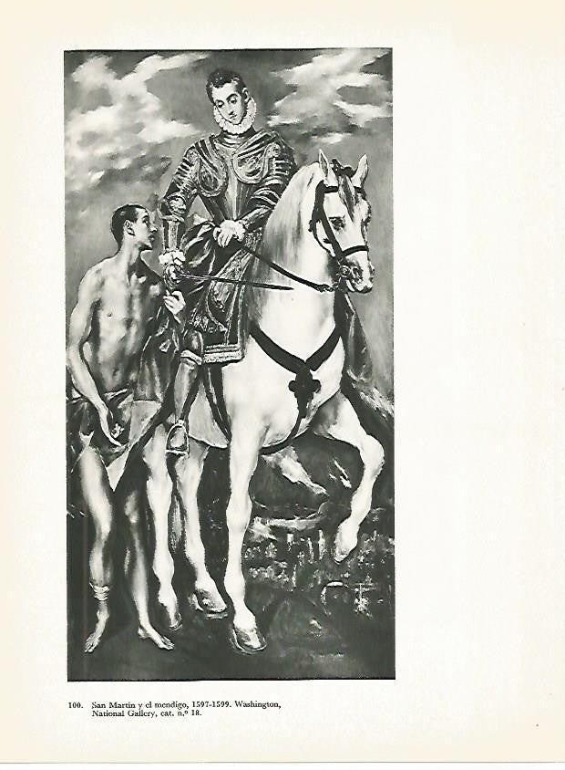 LAMINA 1998: EL GRECO. San Martin y el mendigo