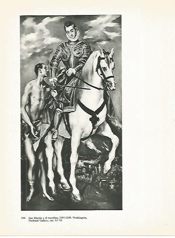 LAMINA 1998: EL GRECO. San Martin y el mendigo