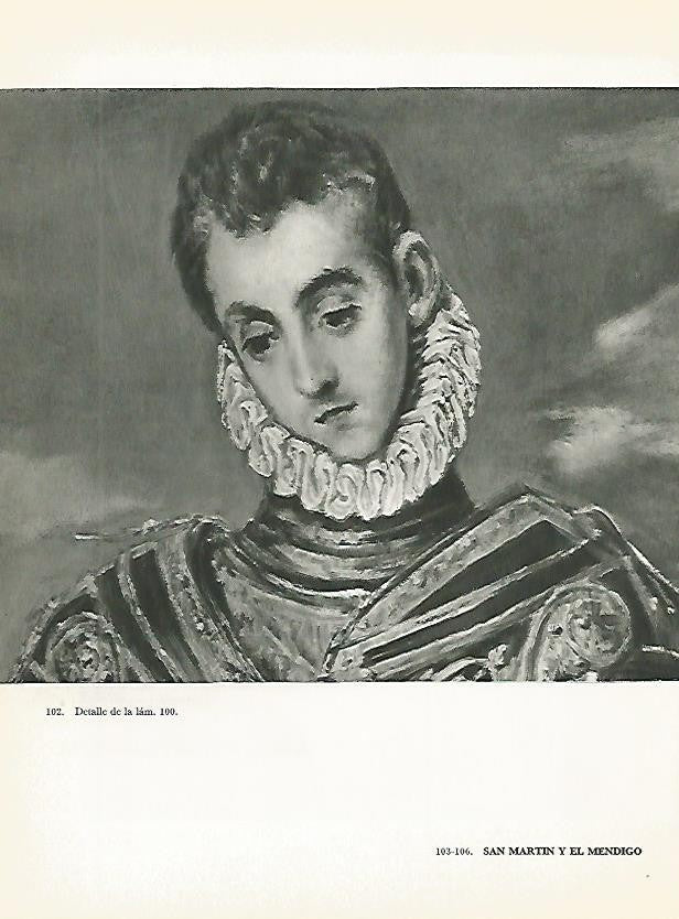 LAMINA 1999: EL GRECO. San Martin y el mendigo (detalle)