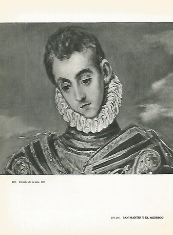 LAMINA 1999: EL GRECO. San Martin y el mendigo (detalle)