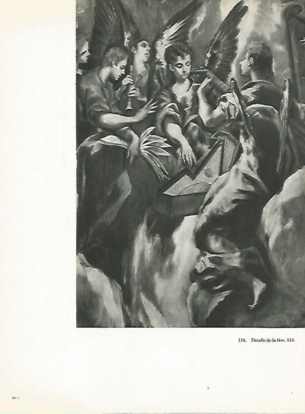 LAMINA 2003: EL GRECO. Anunciacion del Colegio de Doña Maria de Aragon (detalle)