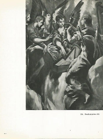 LAMINA 2003: EL GRECO. Anunciacion del Colegio de Doña Maria de Aragon (detalle)