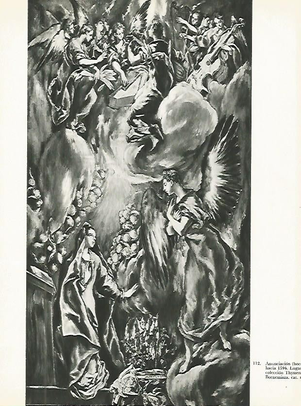 LAMINA 2004: EL GRECO. Anunciacion (boceto)