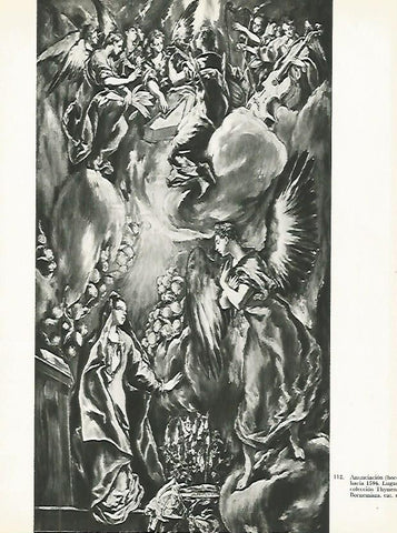 LAMINA 2004: EL GRECO. Anunciacion (boceto)