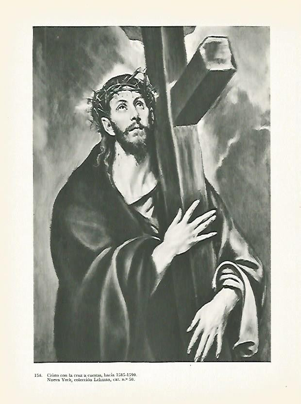 LAMINA 2022: EL GRECO. Cristo con la cruz a cuestas