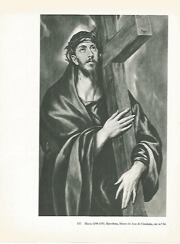 LAMINA 2024: EL GRECO. Cristo con la cruz a cuestas