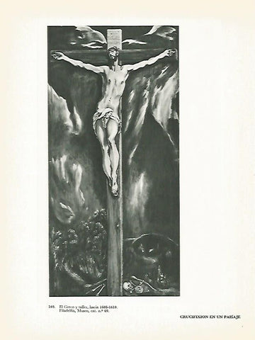 LAMINA 2029: El Greco y taller. Crucifixion en un paisaje