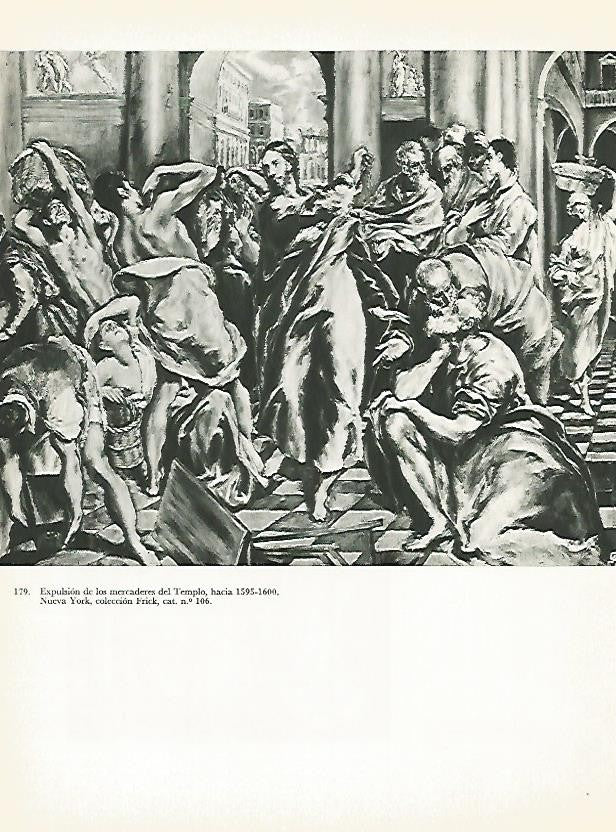 LAMINA 2034: EL GRECO. Expulsion de los mercaderes del Templo