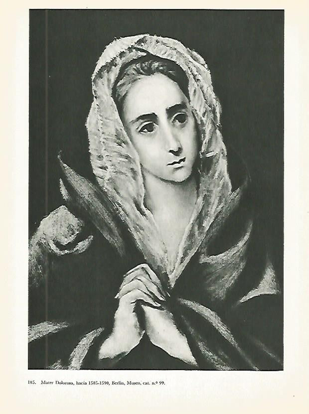 LAMINA 2037: EL GRECO. Mater Dolorosa