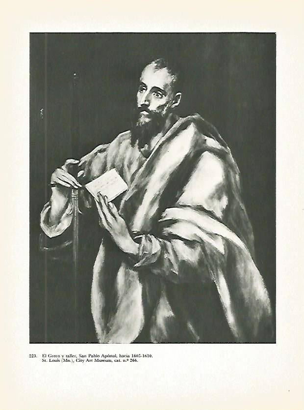 LAMINA 2056: El Greco y taller. San Pablo Apostol