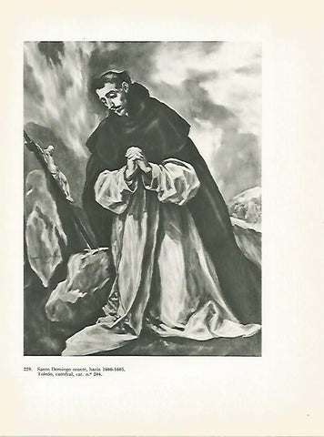 LAMINA 2059: EL GRECO. Santo Domingo orante