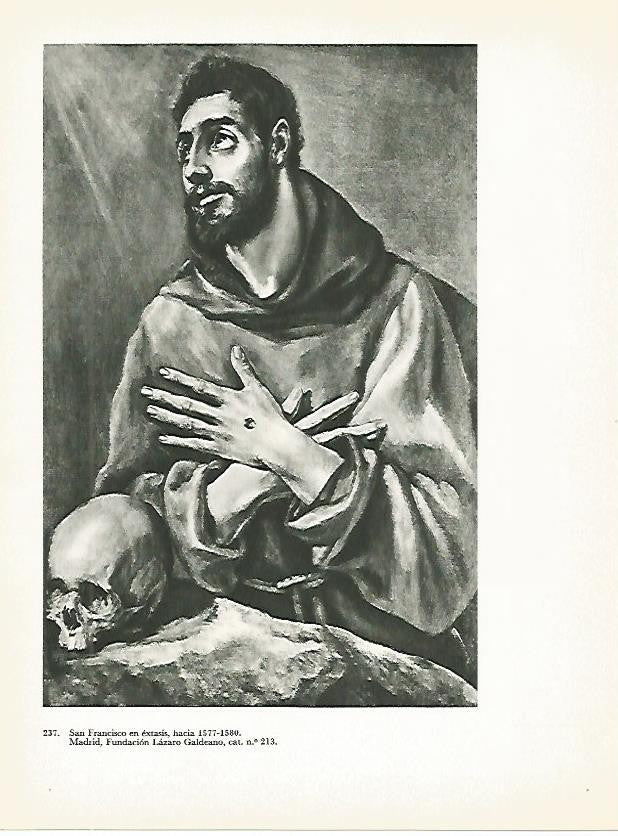 LAMINA 2063: EL GRECO. San Francisco en extasis