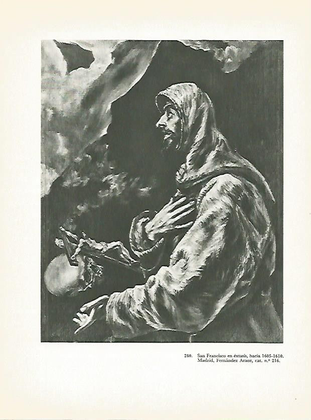 LAMINA 2065: EL GRECO. San Francisco en extasis