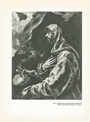 LAMINA 2065: EL GRECO. San Francisco en extasis