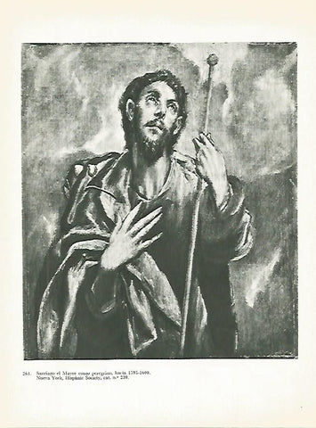 LAMINA 2075: EL GRECO. Santiago el Mayor como peregrino
