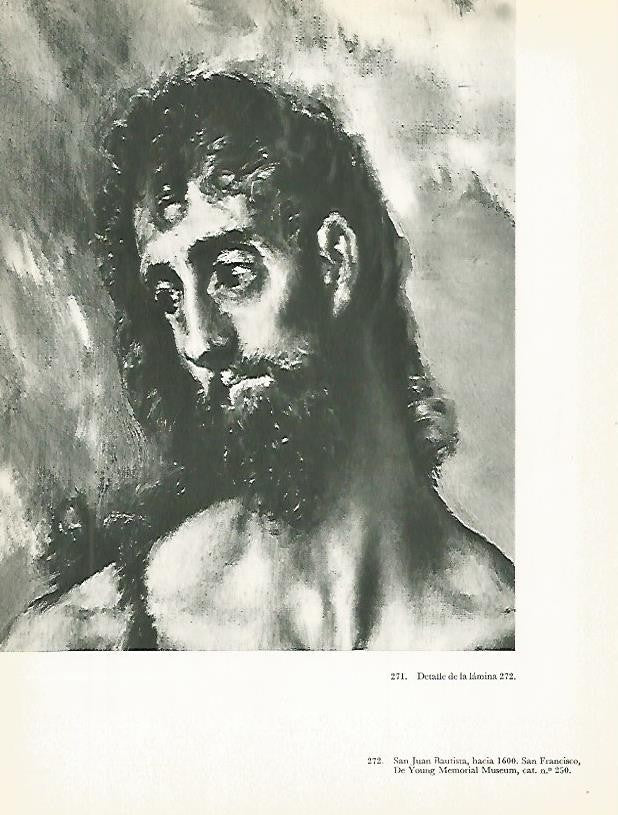 LAMINA 2080: EL GRECO. San Juan Bautista (detalle)