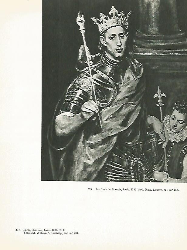 LAMINA 2084: EL GRECO. San Luis de Francia