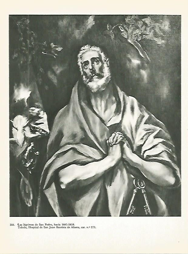 LAMINA 2088: EL GRECO. Las lagrimas de San Pedro
