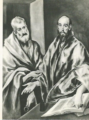 LAMINA 2092: EL GRECO. San Pedro y San Pablo