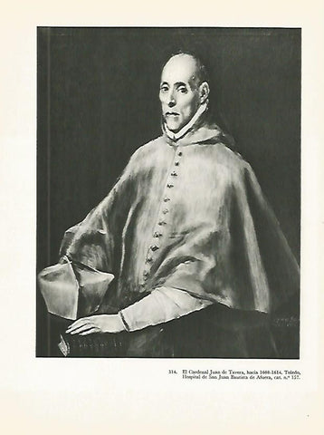LAMINA 2100: EL GRECO. Cardenal Juan de Talavera